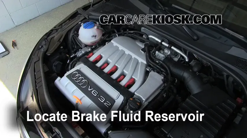 2008 Audi TT Quattro 3.2L V6 Coupe Brake Fluid Add Fluid